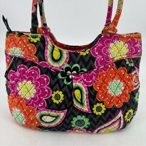 Vera Bradley Ziggy Zinnia Floral Paisley Quilted Weekender Diaper Bag Tote
